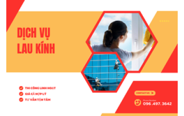 Dịch vụ lau kính HCM