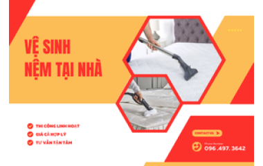 Vệ sinh nệm tại nhà HCM