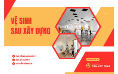 Vệ sinh sau xây dựng HCM